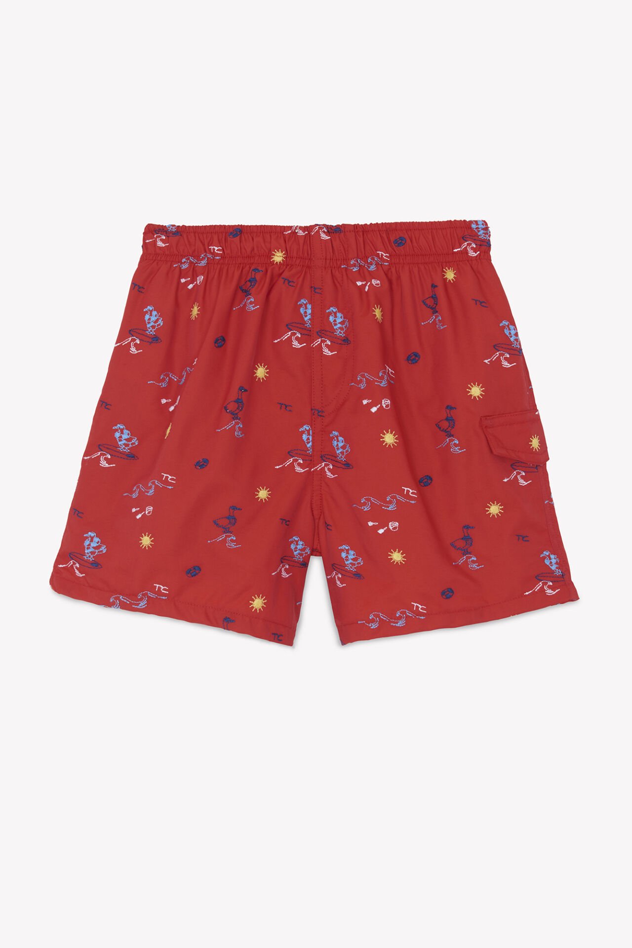 Erkek Çocuk Şort Mayo Kırmızı