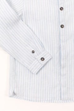 Erkek Çocuk Çizgili Hakim Yaka Gömlek