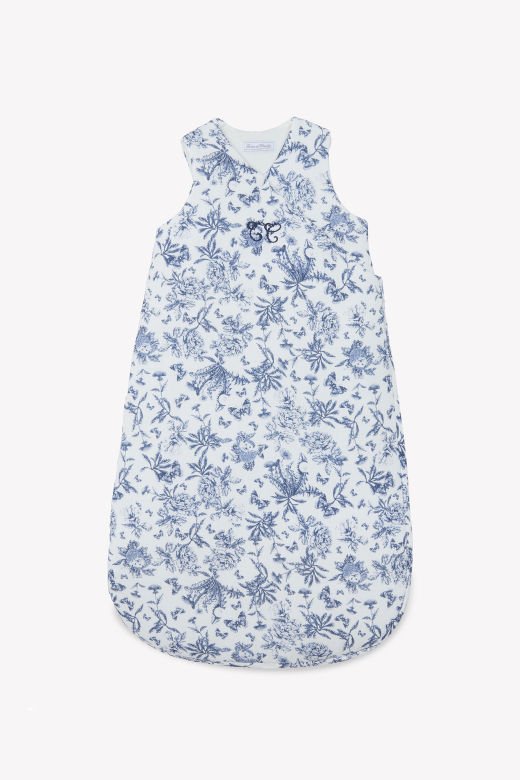 Bebek Uyku Tulumu Toile de Jouy Marine 90 cm