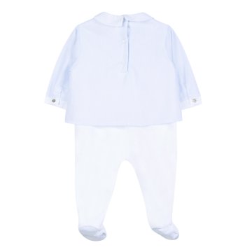 Erkek Bebek Polo Yaka Kadife Tulum