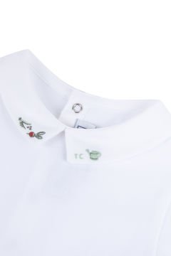 Erkek Bebek Yakası Nakışlı Body